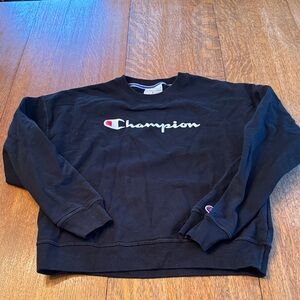 Champion Men's Black Crewneck Sweater